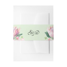 Waterverf Protea bruiloft