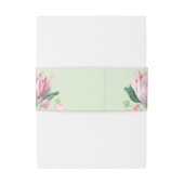 Waterverf Protea bruiloft Uitnodigingen Wikkel (Achterkant Voorbeeld)