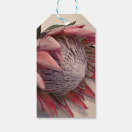 Waterverf Protea Cadeaulabel