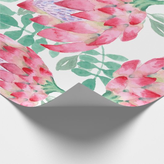 Waterverf Protea Cadeaupapier (Hoek)