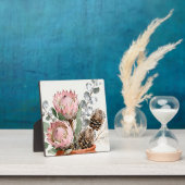 Waterverf Protea Eucalyptus Boeket Fotoplaat (Insitu)
