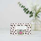 Waterverf Protea Floral Chic Modern Visitekaartje (Staand voorkant)