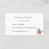 Waterverf Protea Floral Chic Modern Visitekaartje (Achterkant)