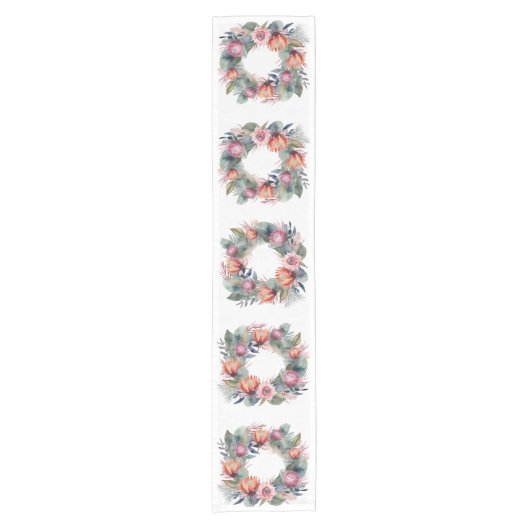 Waterverf Protea krans Tafelloper (Voorkant)