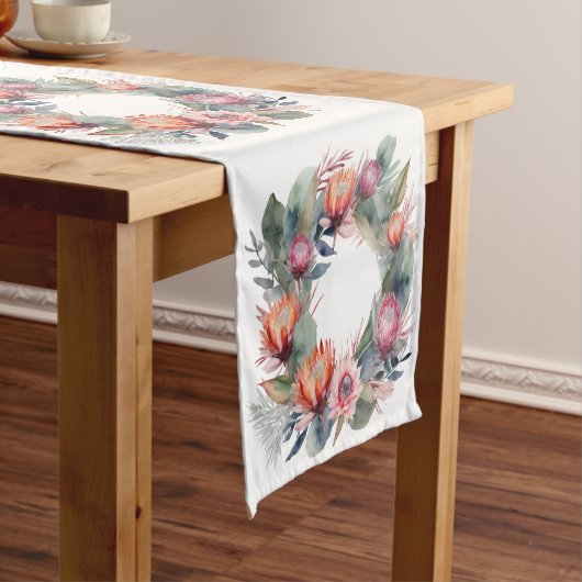 Waterverf Protea krans Tafelloper (Voorbeeld)