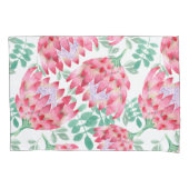Waterverf Protea Kussensloop (Voorkant-Links)