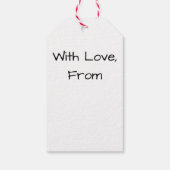 Waterverf Protea op wit Label Cadeaulabel (Achterkant)