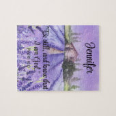 Waterverf Provence Lavender Field Scripting Faith Legpuzzel (Horizontaal)