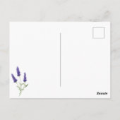 Waterverf Provence Lavender Scripting Aanmoediging Briefkaart (Achterkant)