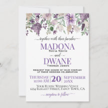 Waterverf Pruim en Lila Bloemen