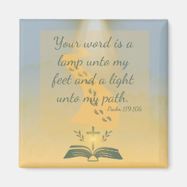 Waterverf Psalm 119:105 Magneet