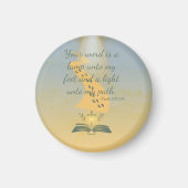 Waterverf Psalm 119:105 Magneet (Voorkant)