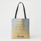 Waterverf Psalm 119:105 Tote Bag (Voorkant)