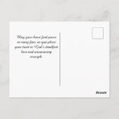 Waterverf Psalm 56:3 Briefkaart (Achterkant)