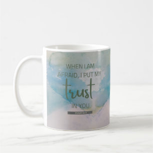 Waterverf Psalm 56:3 Koffiemok