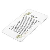 Waterverf Psalm 91 Bijbelkunst Christelijk Magneet (Linkerzijde)