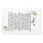 Waterverf Psalm 91 Bijbelkunst Christelijk Magneet (Horizontaal)