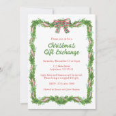 Waterverf Pset Bow Garland kerst Kaart (Voorkant)