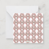 Waterverf Pset Bow Garland kerstbehuizing Notitiekaartje (Achterkant)