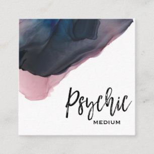 *~* Waterverf Psychisch medium Intuïtieve lezer Vierkante Visitekaartje