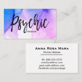 *~* Waterverf Psychisch Medium Reader Metafysisch Visitekaartje (Voorkant / Achterkant)