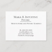 ~* Waterverf - Psychische lezer Medium Intuïtief Visitekaartje (Achterkant)