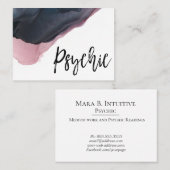 ~* Waterverf - Psychische lezer Medium Intuïtief Visitekaartje (Voorkant / Achterkant)