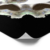 Waterverf Puffins met hart voor Puffin Fans Poster (Hoek)