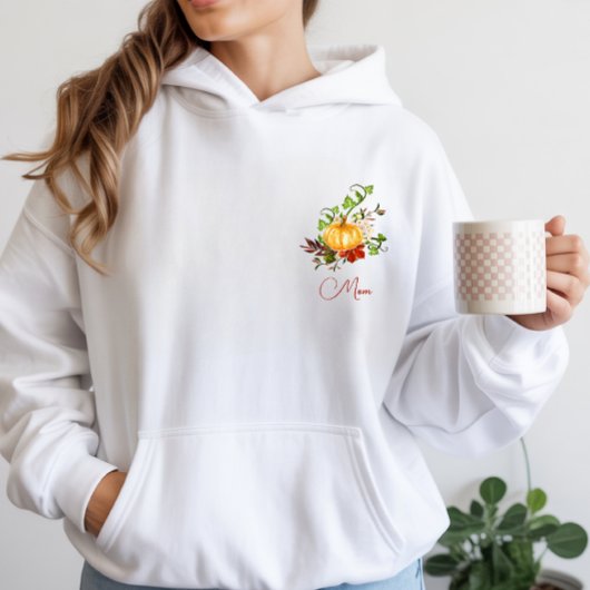Waterverf Pumkin Mama Party Thanksgiving Hoodie