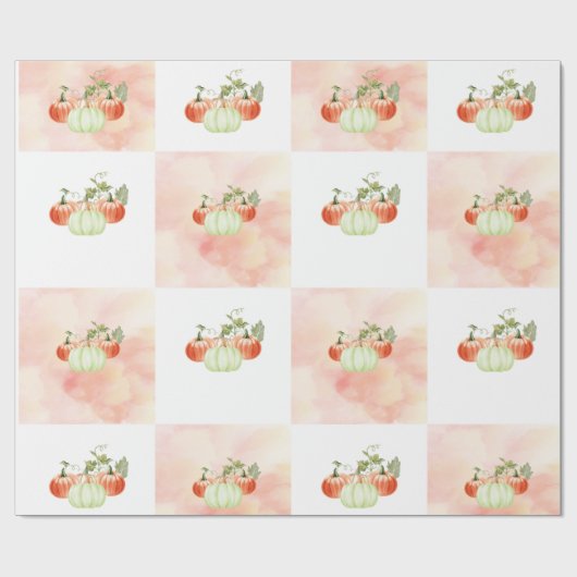 Waterverf Pumkins Cadeaupapier (Vlak)
