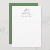 Waterverf Pumpkin - Aangepaste schrijfwaren Notitiekaartje (Voorkant / Achterkant)