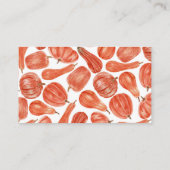 Waterverf Pumpkin Baby shower Diaper Raffle Encl Informatiekaartje (Achterkant)