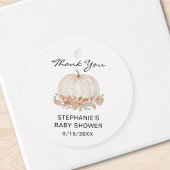 Waterverf Pumpkin Baby shower Hartelijk dank Bedankjes Labels