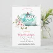 Waterverf Pumpkin-Baby shower Kaart (Staand voorkant)