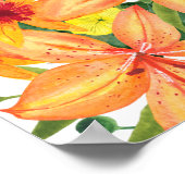 Waterverf PUMPKIN baby shower welkom Poster (Hoek)