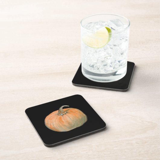 Waterverf Pumpkin Bier Onderzetter (Rechterzijde)