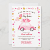 Waterverf Pumpkin Blue Truck Drive door Baby showe Kaart (Voorkant)