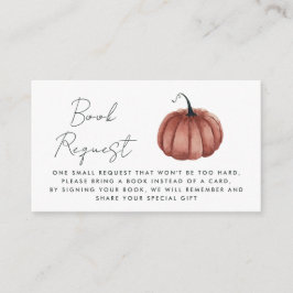 Waterverf Pumpkin Book Request Enclosure Kaart