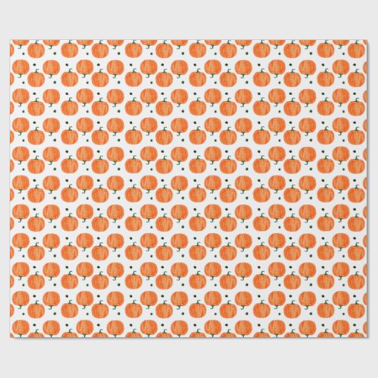Waterverf Pumpkin Cadeaupapier (Vlak)