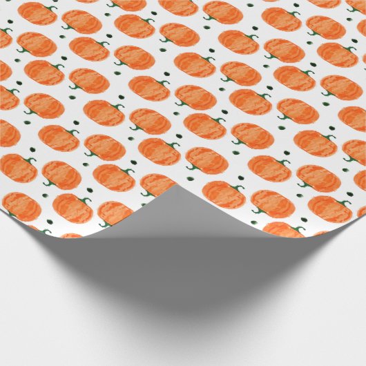 Waterverf Pumpkin Cadeaupapier (Hoek)
