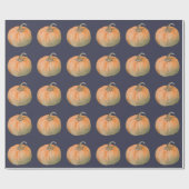 Waterverf Pumpkin Cadeaupapier (Vlak)