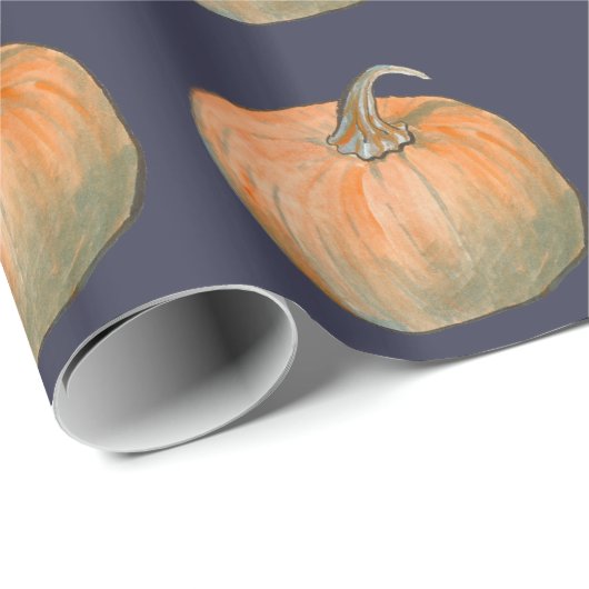 Waterverf Pumpkin Cadeaupapier (Rol Hoek)