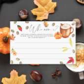 Waterverf Pumpkin Coffee Wie ben ik spel Briefpapier