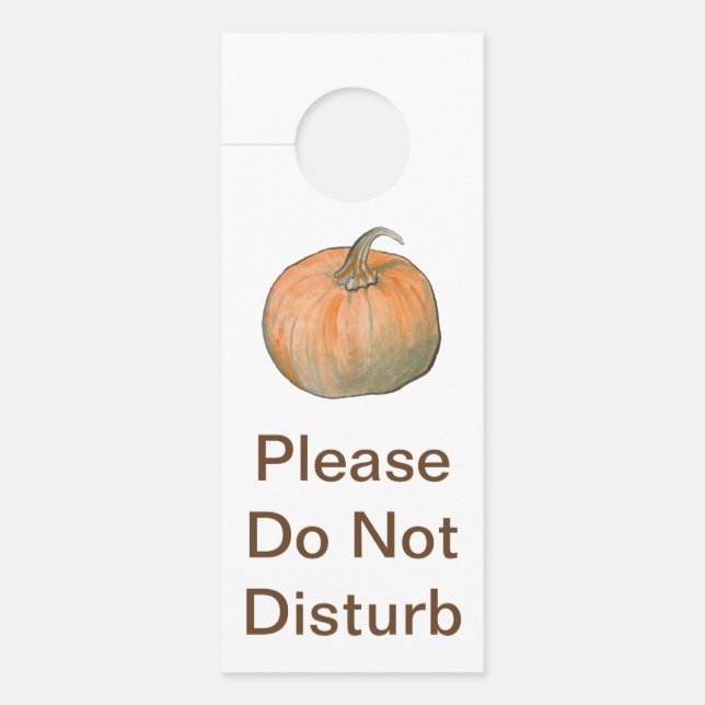 Waterverf Pumpkin Deurhanger (Voorkant)
