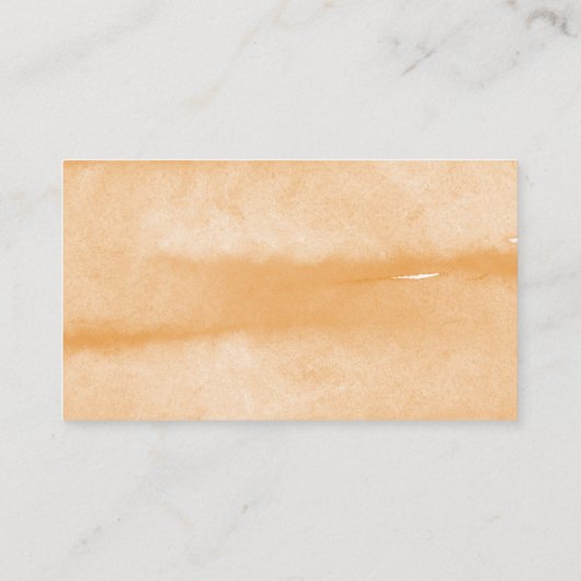 Waterverf Pumpkin Diaper Raffle Ticket Informatiekaartje (Achterkant)