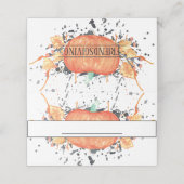 Waterverf Pumpkin Friendsgiving Plaatskaartje (Buitenkant ongevouwen)