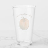Waterverf Pumpkin Glas (Achterkant)