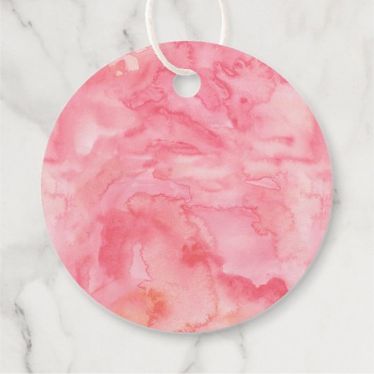 Waterverf Pumpkin Glitter Herfst Girl Baby shower Bedankjes Labels (Achterkant)