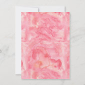 Waterverf Pumpkin Glitter Herfst Girl Baby shower Bedankkaart (Achterkant)