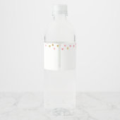 Waterverf Pumpkin Glitter Herfst Girl Baby shower Waterfles Etiket (Achterkant)